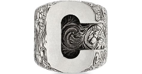 gucci space ring|gucci alphabet ring.